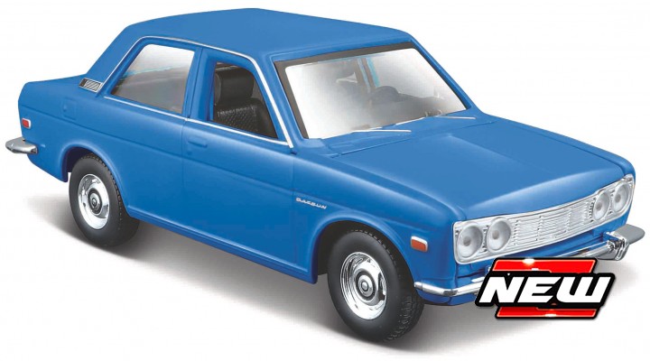 Datsun 510 1971 Blauw - 1:24