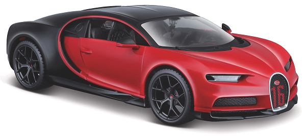 Bugatti Chiron Sport No.16 Rood/Zwart