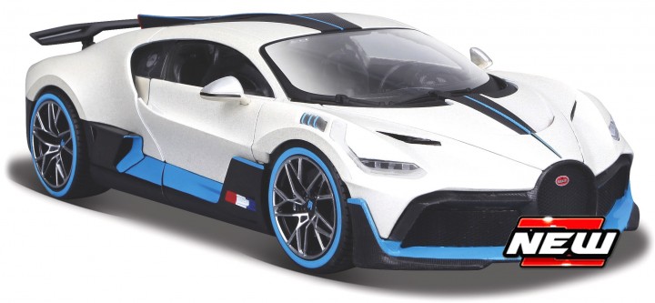 Bugatti Divo Special Edition Wit/Blauw/Zwart - 1:24