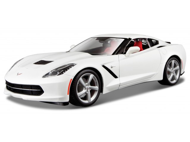 Chevrolet Corvette Stingray 2014 Wit - 1:18