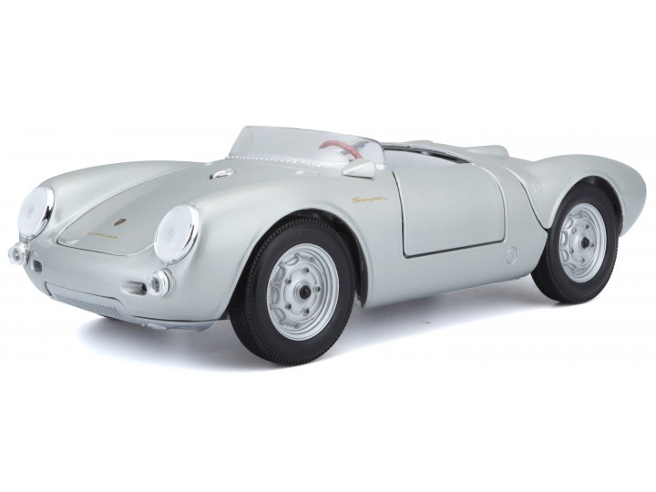 Porsche 550 A Spyder 1950 Zilver - 1:18