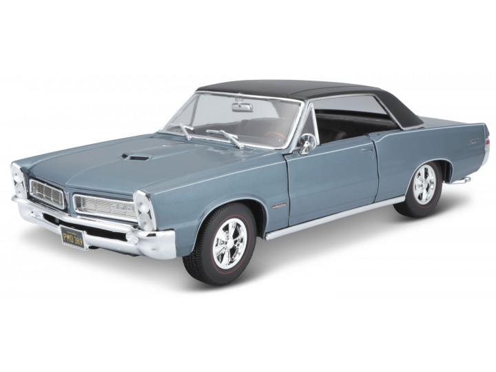 Pontiac GTO Hurst 1965 Blauw - 1:18