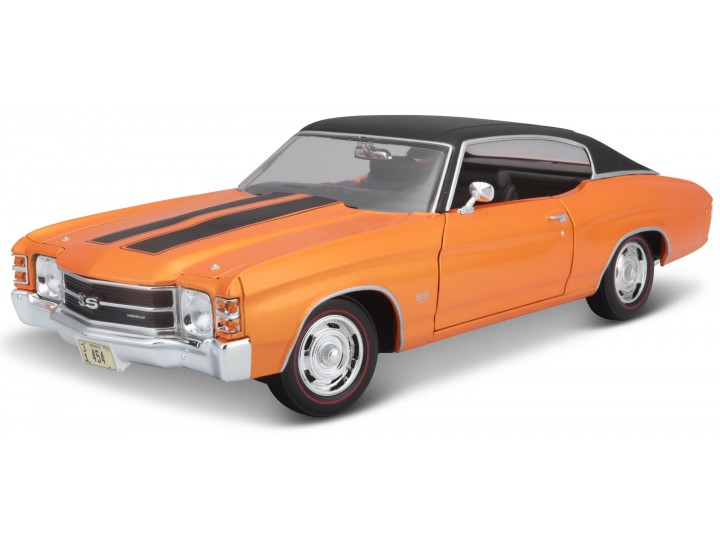 Chevrolet Chevelle SS 454 Sport 1971 Oranje/Zwart - 1:18