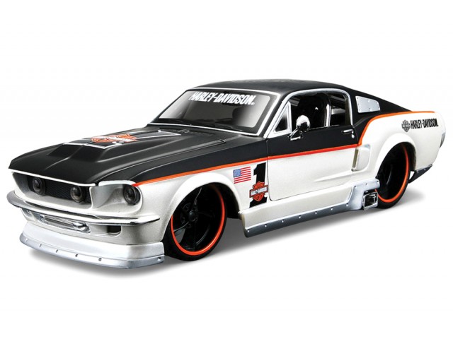 Ford Mustang GT 1967 Wit/Zwart - Harley Davidson