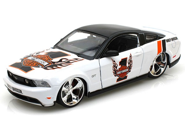 Ford Mustang GT 2011 Wit/Zwart - Harley Davidson
