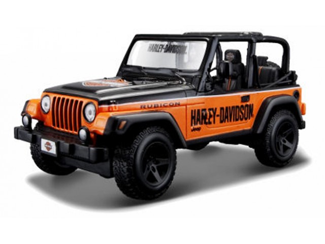 Jeep Wrangler Rubicon Oranje/Zwart -Harley Davidson