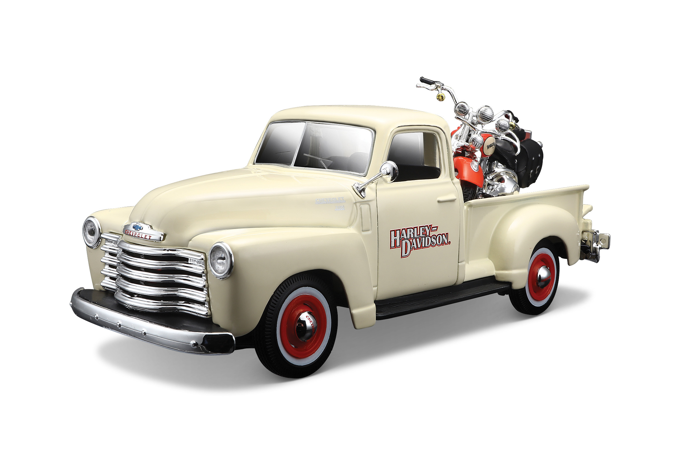 Chevrolet 3100 1950 Creme + Motor - Harley Davidson