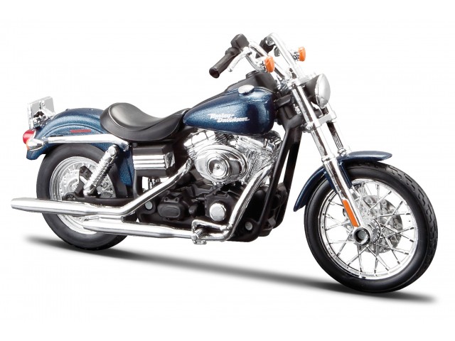 Harley Davidson FXDBI Dyna Street Bob 2006 Blauw - 1:12