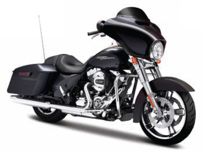 Harley Davidson Street Glide 2015 Zwart - 1:12