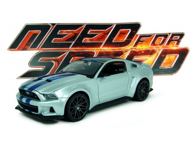 Ford Mustang 2014 Wit/Blauw - Need For Speed
