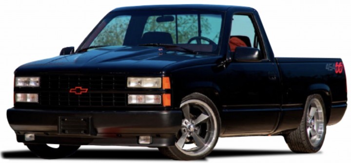 Chevrolet 454 SS Pick-Up 1993 Zwart - 1:24