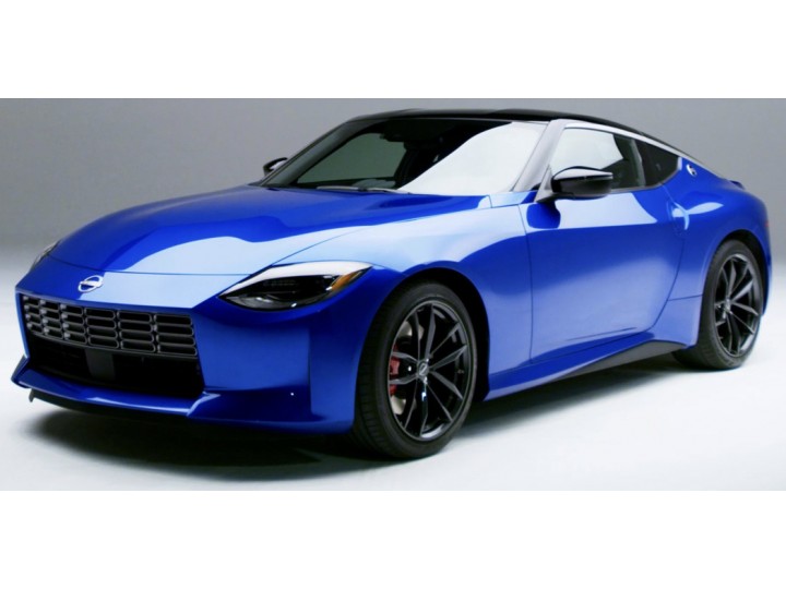 Nissan 400Z 2023 Blauw/Zwart - 1:24