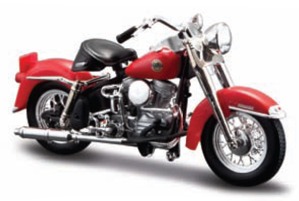 Harley-Davidson FLH Duo Glide 1958 Rood