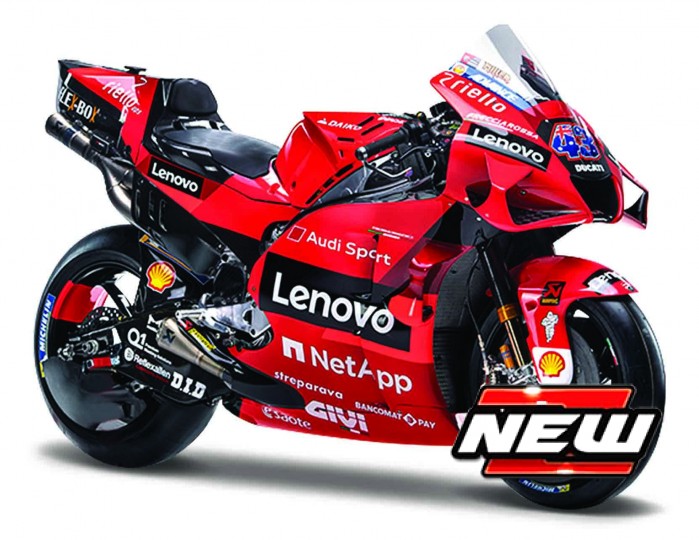 Ducati Desmosedici Lenovo Team GP21 No.43 Moto GP 2021 J. Miller - 1:18