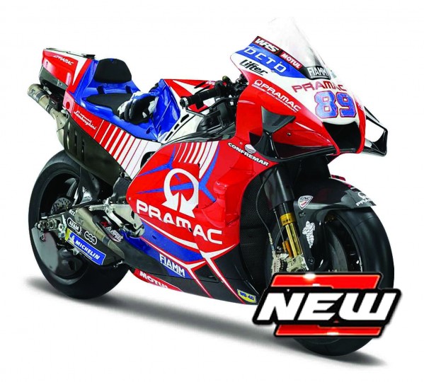 Ducati Desmosedici Pramac Racing GP21 No.89 Moto GP 2021 J. Martin - 1:18