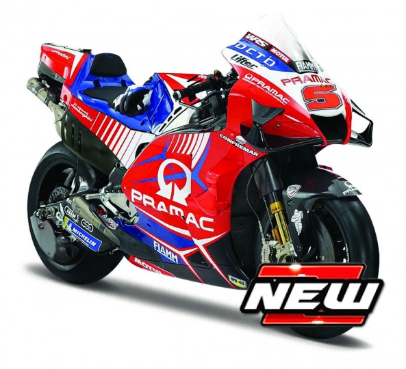 Ducati Desmosedici Pramac Racing GP21 No.5 Moto GP 2021 J. Zarco - 1:18