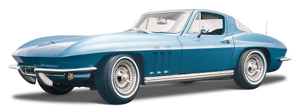 Chevrolet Corvette 1965 Blauw Metallic - 1:18