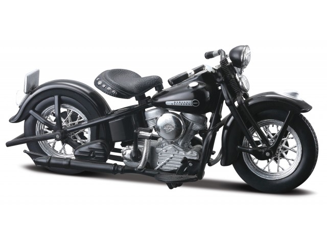 Harley-Davidson FL Panhead 1948 Zwart