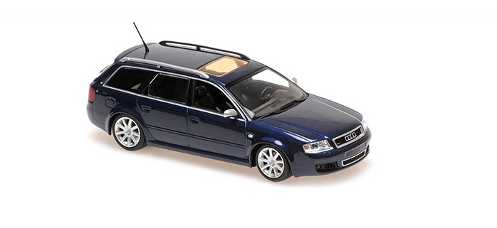 Audi RS6 Avant 2002 Blauw Metallic - 1:43