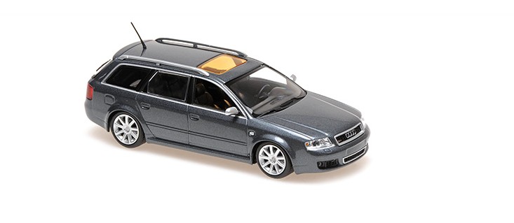 Audi RS6 Avant 2002 Grijs Metallic - 1:43