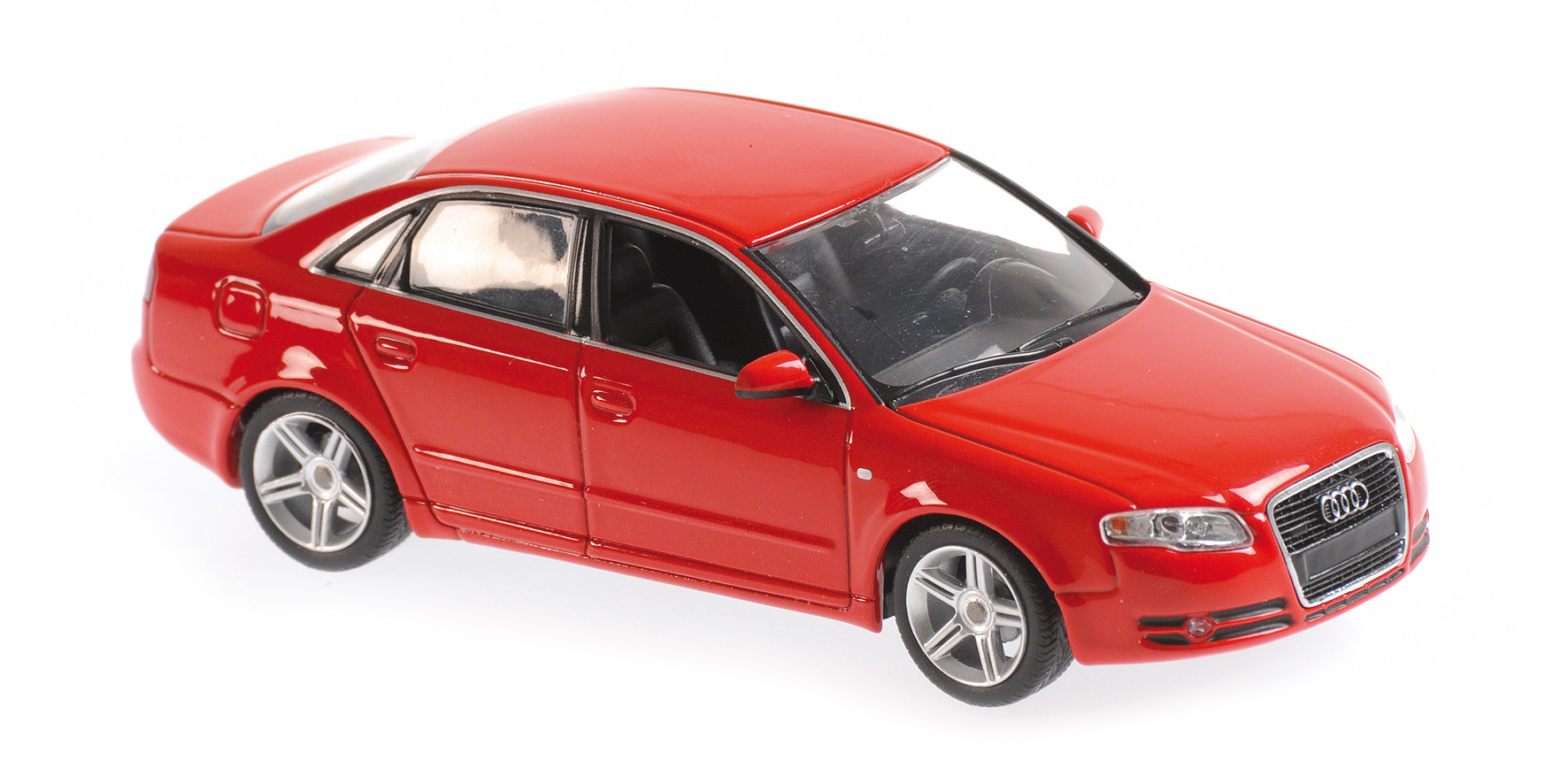 Audi A4 2004 Rood - 1:43