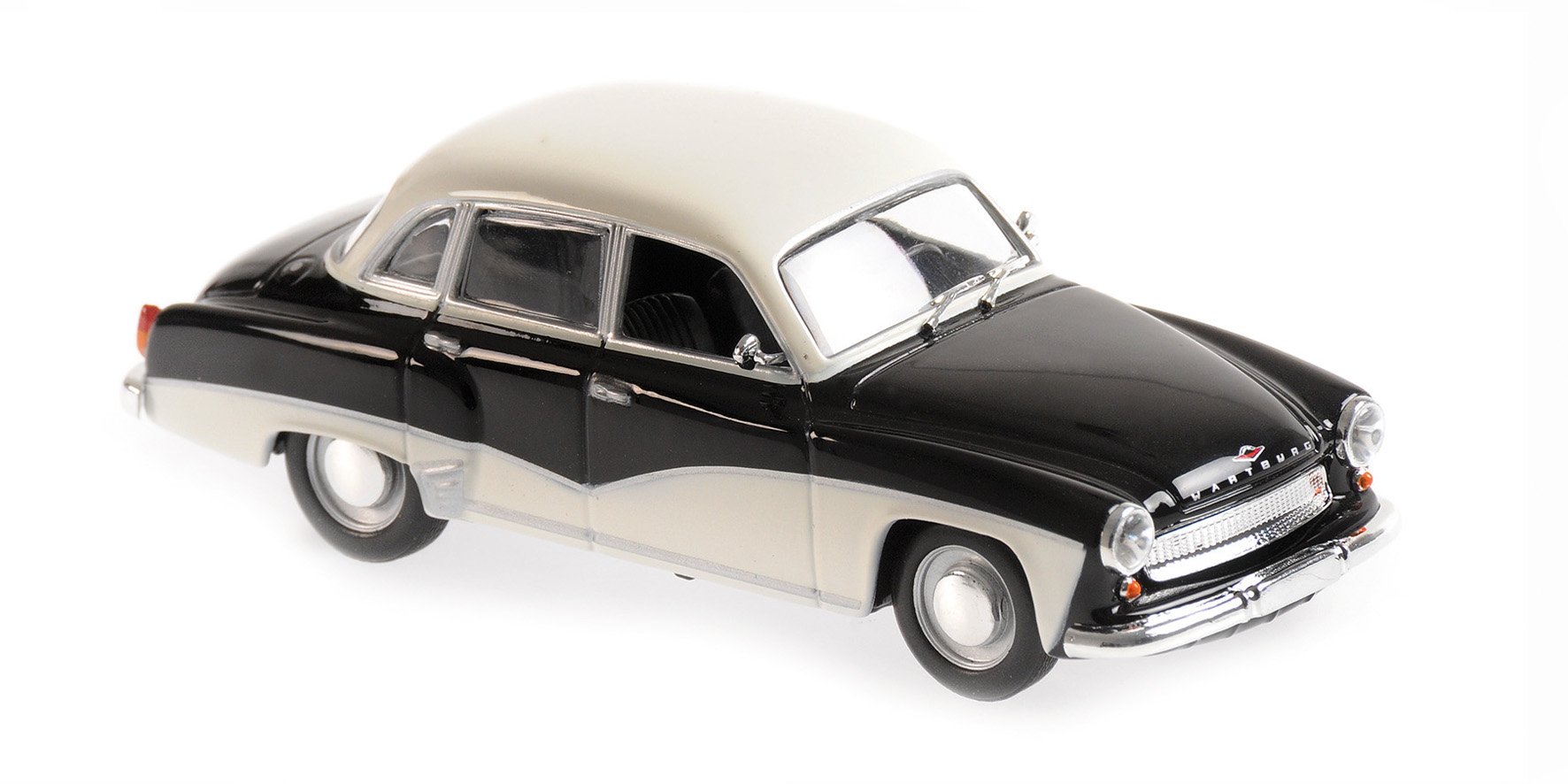 Wartburg A311 1958 Zwart/Wit - 1:43
