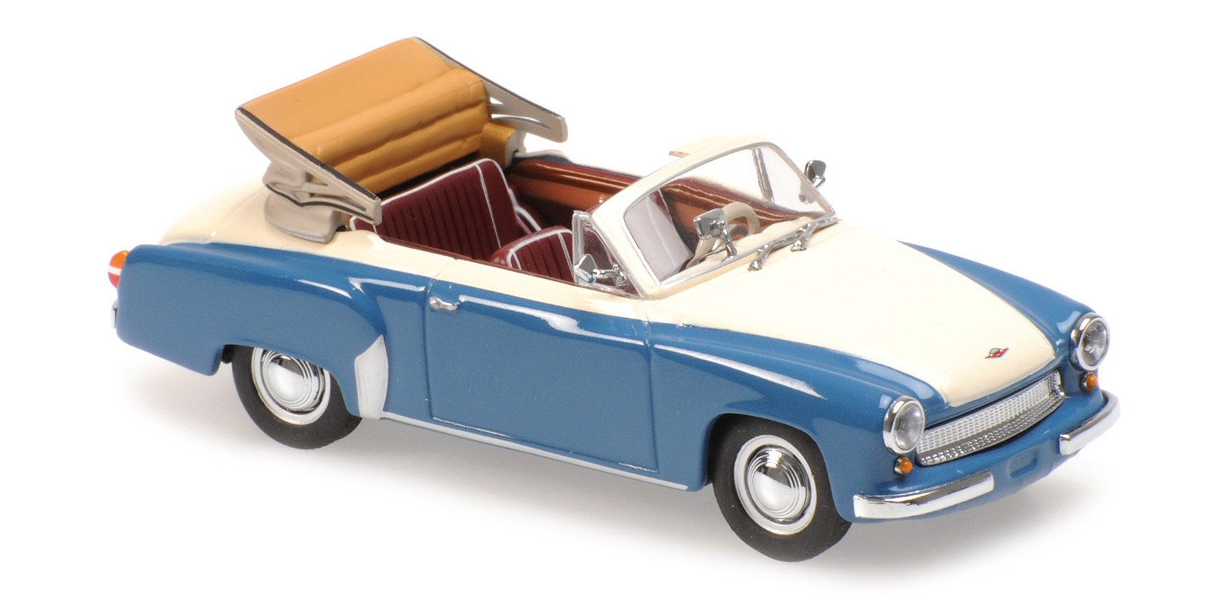 Wartburg A311 Cabriolet 1958 Grijs/Wit - 1:43