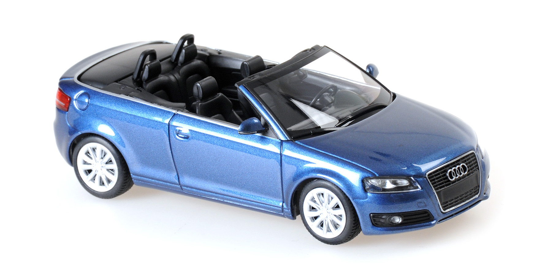 Audi A3 Cabriolet 2007 Donkerblauw Metallic - 1:43