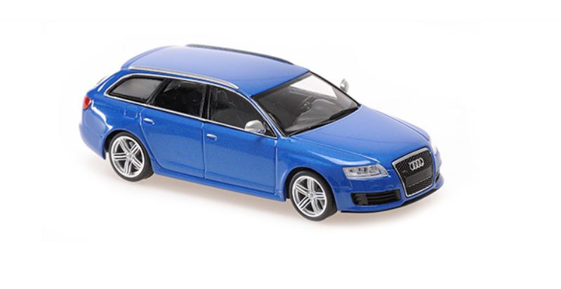 Audi RS6 Avant 2007 Blauw Metallic - 1:43