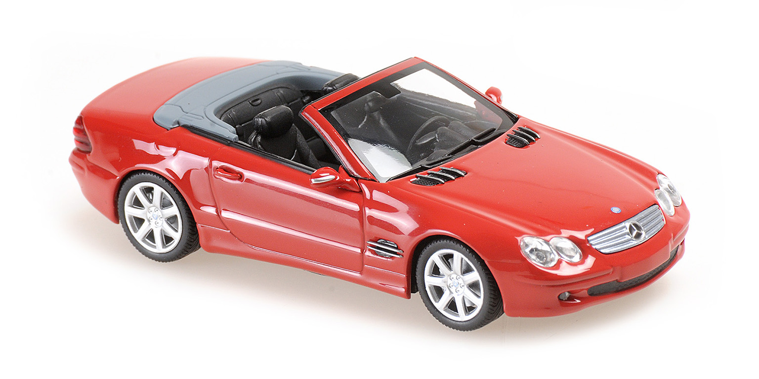 Mercedes-Benz SL-Klasse (R230) 2001 Rood - 1:43