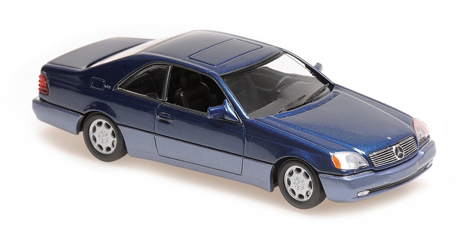 Mercedes-Benz 600 SEC 1992 Blauw Metallic - 1:43