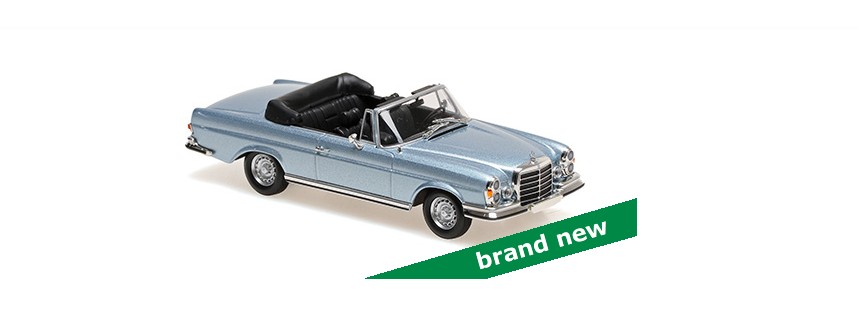 Mercedes-Benz 280SE 3.5 Cabriolet 1970 Blauw - 1:43