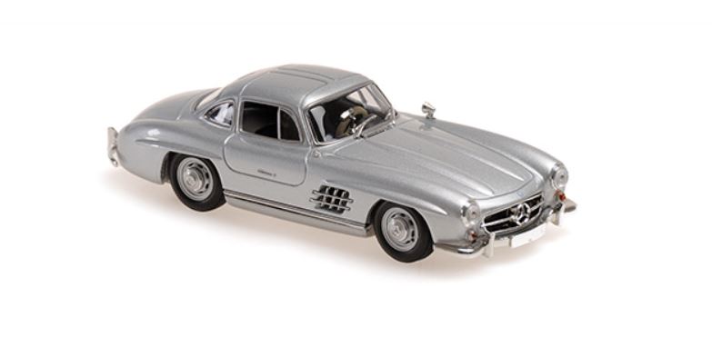 Mercedes-Benz 300 SL 1955 Zilver - 1:43