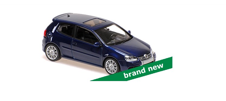Volkswagen Golf V R32 2005 Blauw Metallic - 1:43
