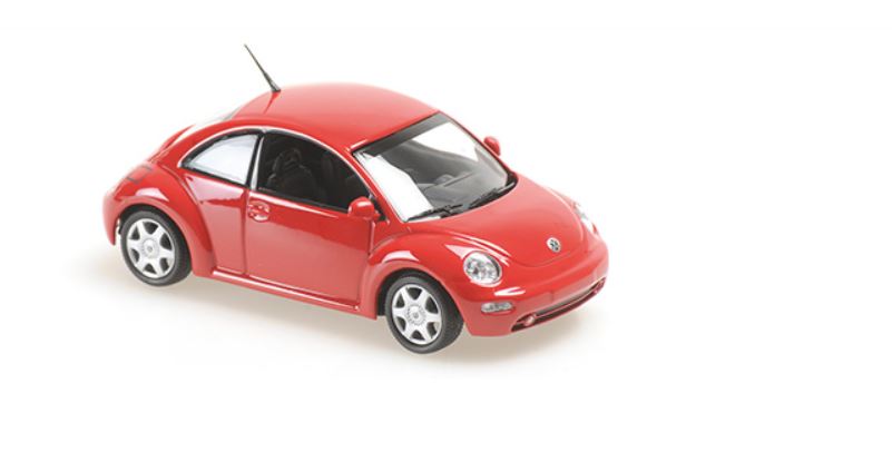 Volkswagen New Beetle 1998 Rood - 1:43