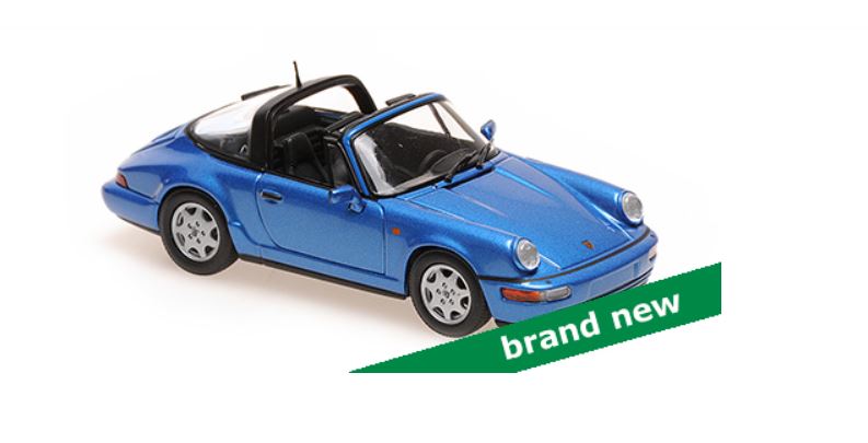 Porsche 911 (964) Targa 1991 Blauw Metallic - 1:43