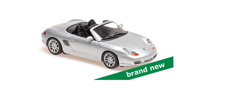 Porsche Boxster S 2002 Zilver Metallic - 1:43