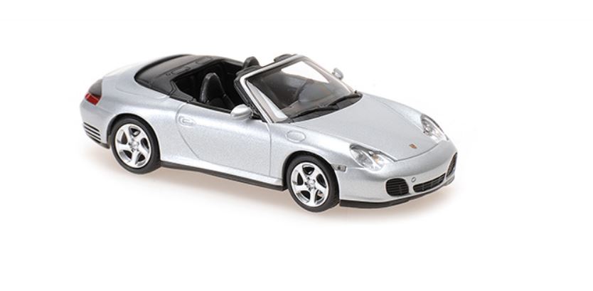 Porsche 911 Carrera 4S Cabriolet 2003 Zilver - 1:43