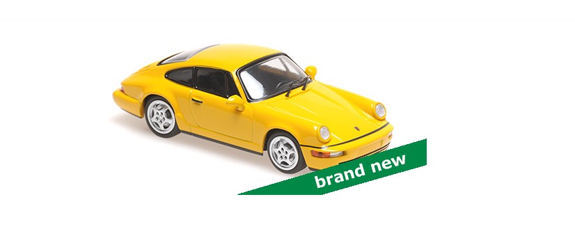 Porsche 911 Carrera 1992 Geel - 1:43