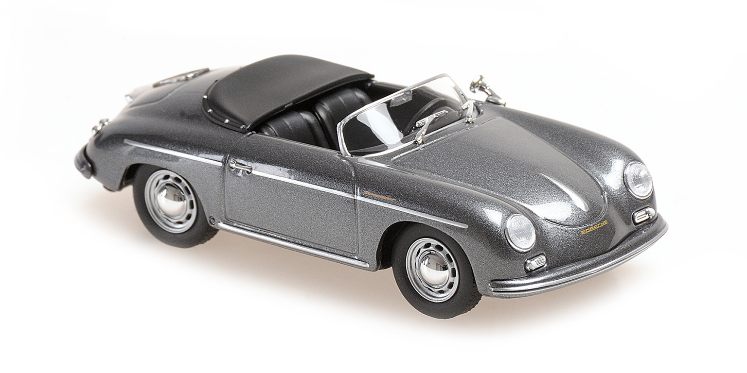 Porsche 356A Speedster 1956 Grijs Metallic - 1:43