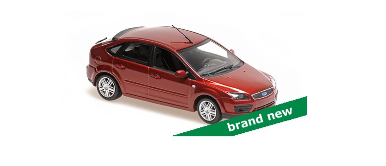Ford Focus 2004 Donkerrood Metallic - 1:43