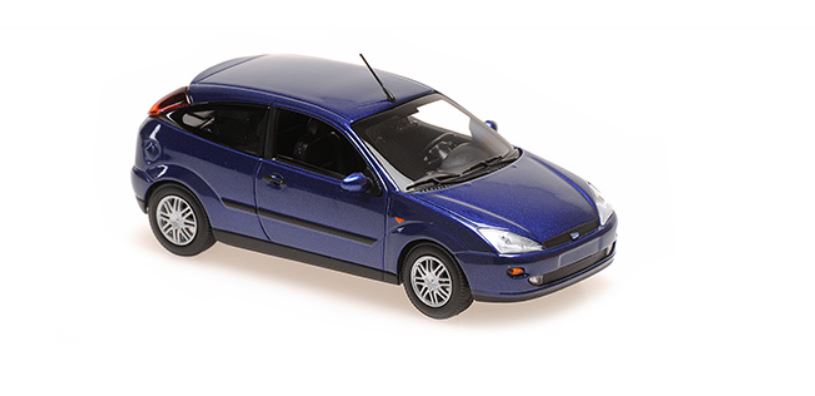 Ford Focus 1998 Blauw Metallic - 1:43