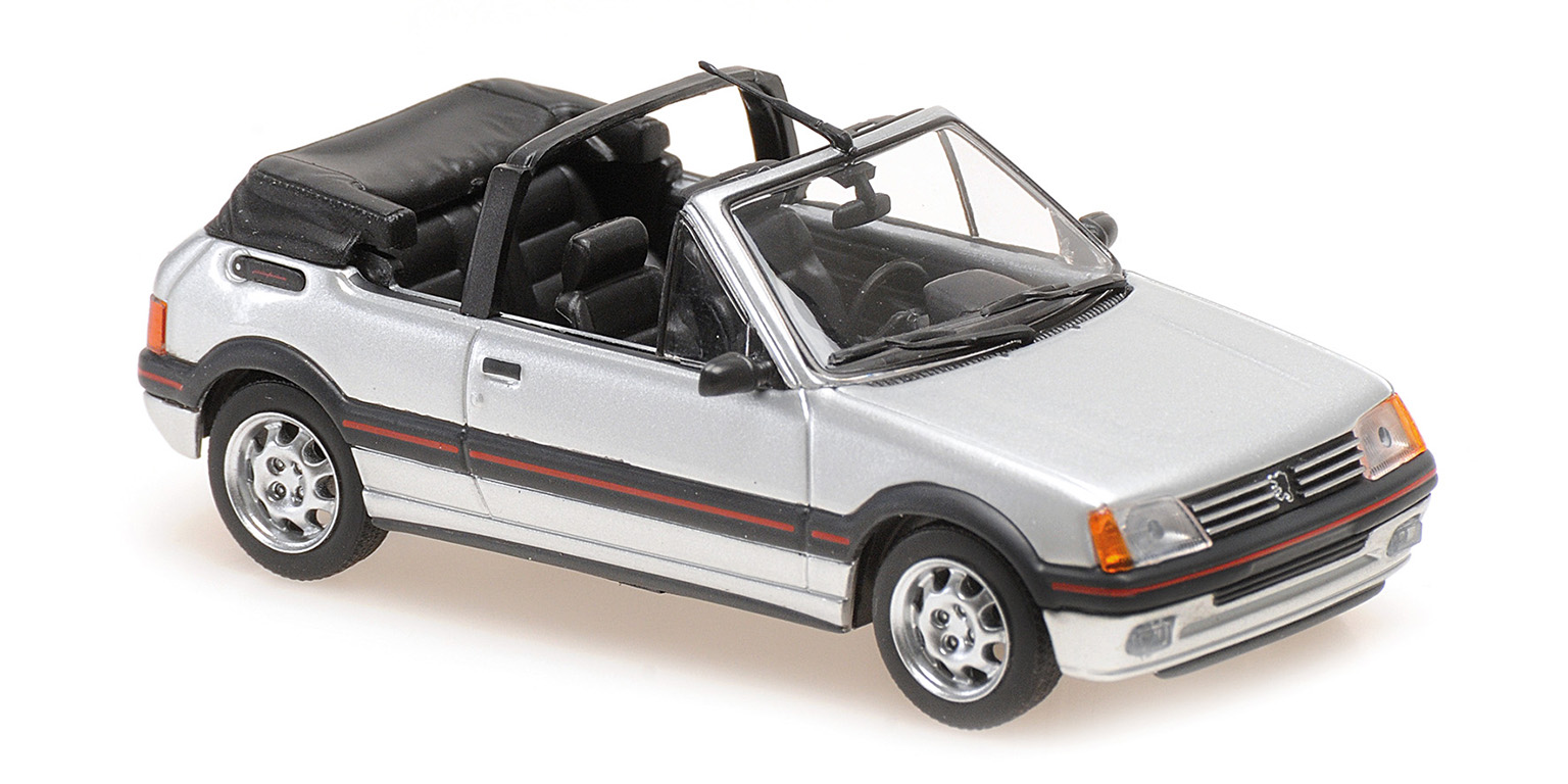 Peugeot 205 CTI Cabriolet 1990 Zilver Metallic - 1:43