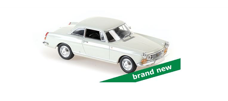 Peugeot 404 Coupe 1962 Wit - 1:43