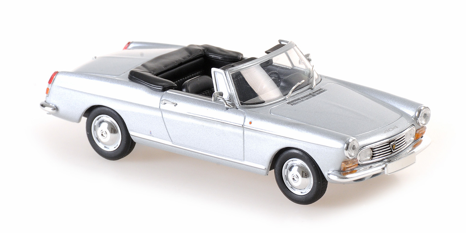 Peugeot 404 Cabriolet 1962 Zilver - 1:43