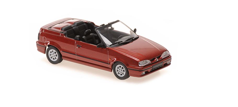 Renault 19 Cabriolet 1992 Rood Metallic - 1:43