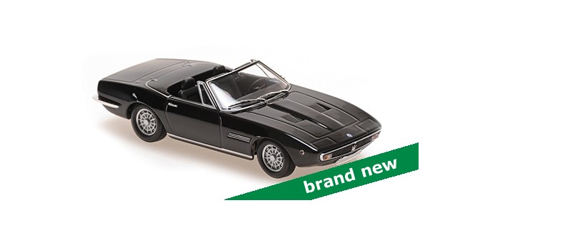 Maserati Ghibli Spyder 1969 Zwart - 1:43