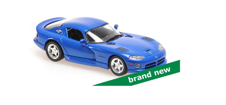 Dodge Viper Coupe 1993 Blauw Metallic - 1:43