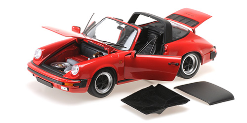 Porsche 911 Carrera Targa 1983 Rood - 1:18