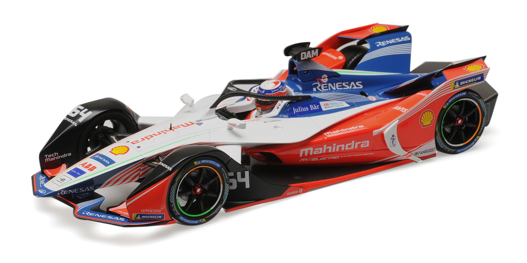 Formula E Season 5 Mahindra Racing 2018 J. d'Ambrosio - 1:18